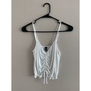 Cropped Tank Top with Tie